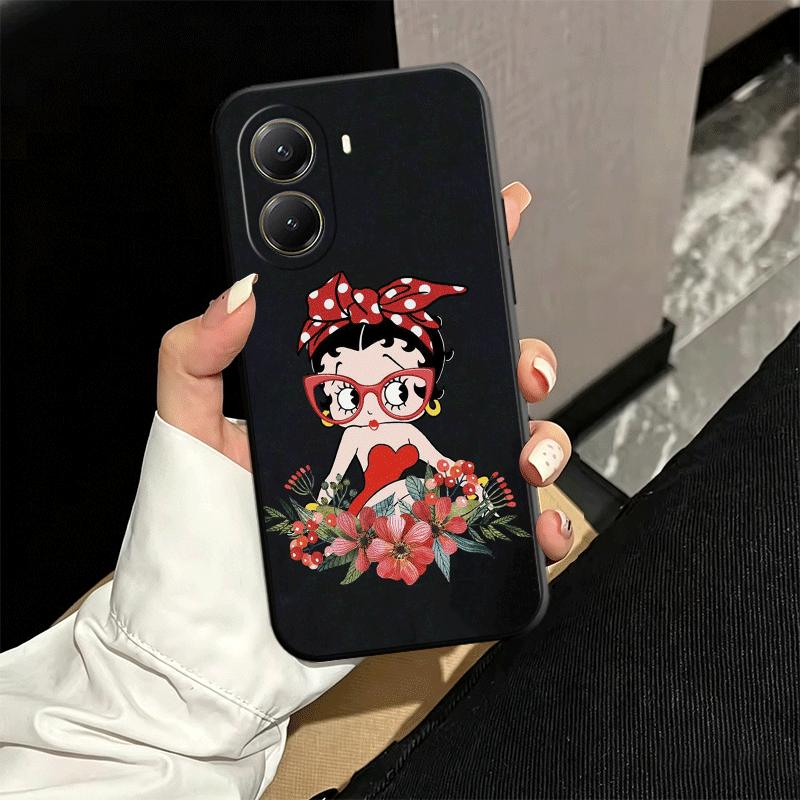 B-Bettys B-Boops Girl Soft Phone Case for Xiaomi Poco X5 X6 X7 X8 Pro Max X3 F7 F8 Ultra M8 M7 M6 M5 Redmi 15 15C 14C 13C 12C X4