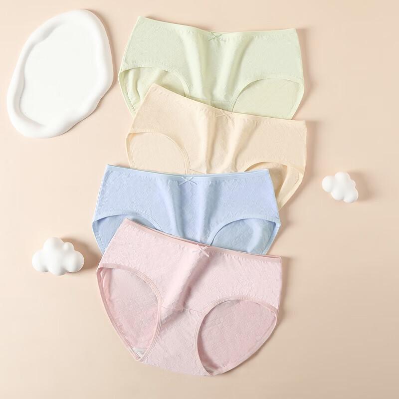 Fenteng Women's 10A Antibacterial Cotton Underwear 4-Pack