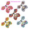 10Pcs Magic Flying Butterfly Fairy Flying Toys Wind Up Butterfly Toys Great Surprise Party Great Surprise Gift Magic Tricks