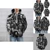 Soft And Comfortable 3d Printed Skull Hoodie For Men And Women With Drawstring Hood