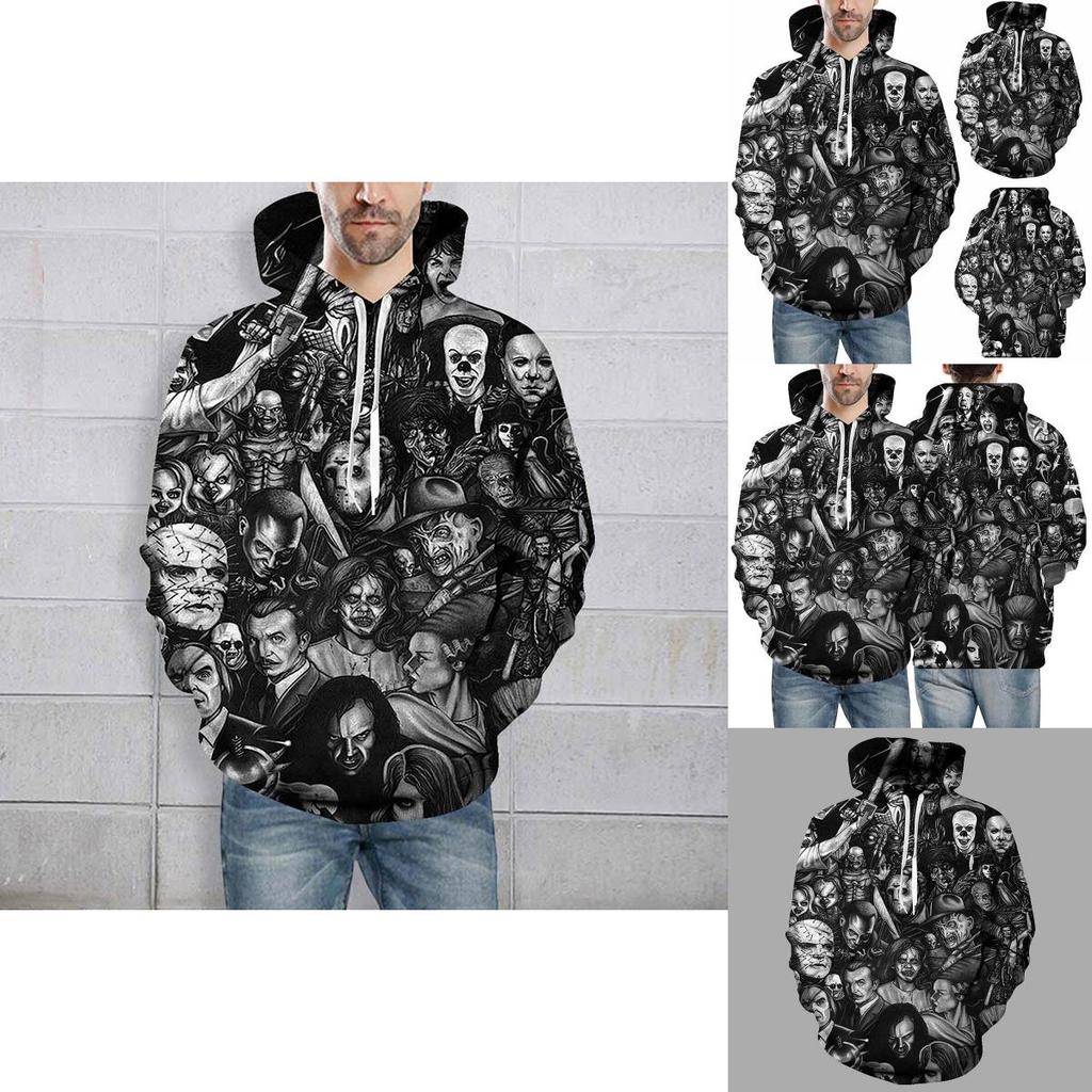 Soft And Comfortable 3d Printed Skull Hoodie For Men And Women With Drawstring Hood