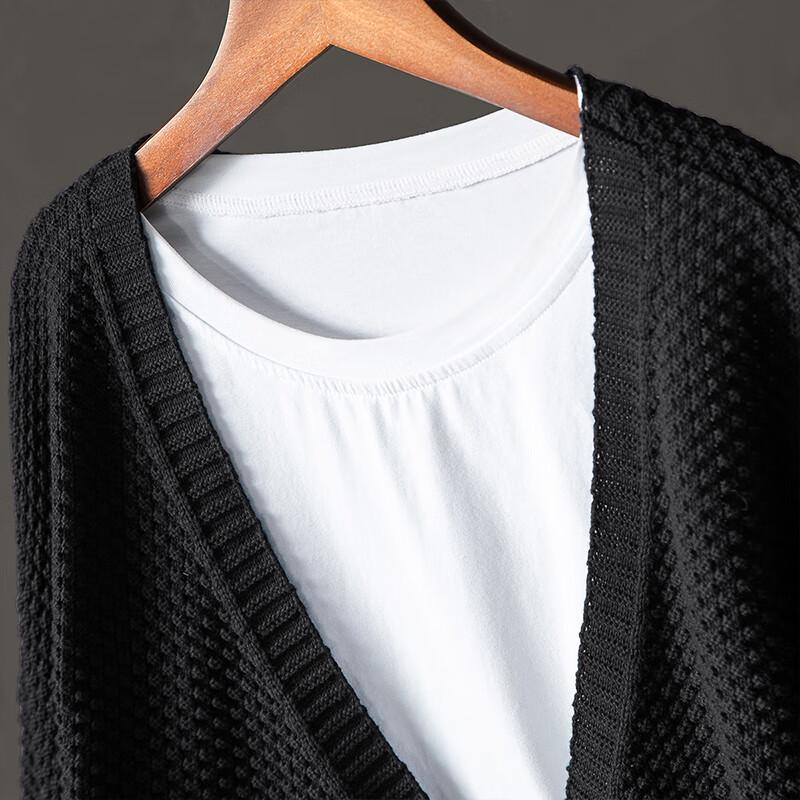 Sibaishe Women's Loose V-Neck Knit Cardigan