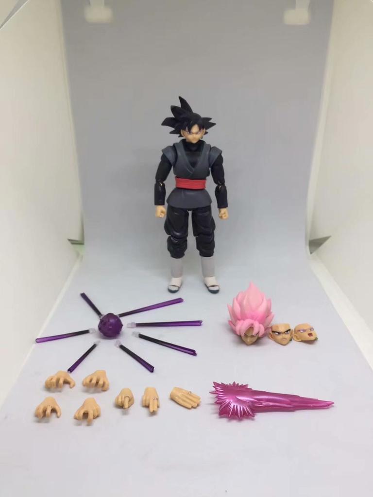 Articulated Action Figures Super Saiyan God Red Hair Goku Goku Black Rosé Zamasu With Interchangeable Parts