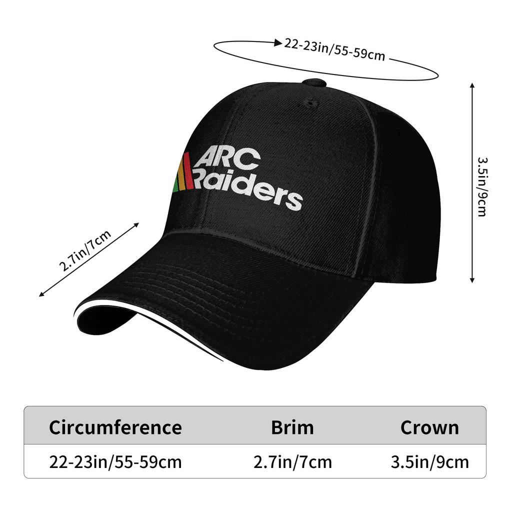 2025 Arc Raiders Logo Baseball Cap Hip Hop Shoot Game Sandwich Caps Men Women Adjustable Sun Hat Travel Gift