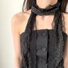 Langer Schlanker Spitzenschal Spitzensaum Frühling Sommer Schal Mode Französischer Stil Schal Damen