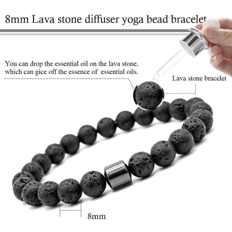 Braccialetto dimagrante alla moda, braccialetto micro magnetico, braccialetto in pietra naturale, braccialetto da donna con terapia magnetica, gioielli che creano una forma del corpo perfetta
