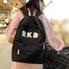 Simple and fashionable nylon backpack, new Korean version of large-capacity junior high school student schoolbag Mori backpack female