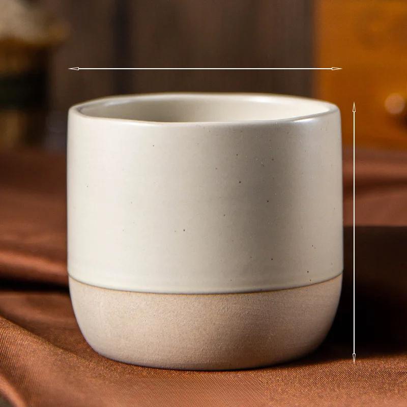 Vintage Coffee Mug 100ml 180ml 230ml Ceramics Tea Cup Japanese-style Cafes Drinkware Stoneware Espresso for Restaurants Hotels