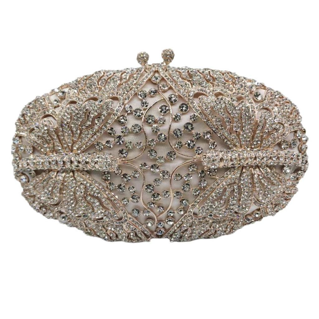 diamond clutch bag hollow with diamond women's bag crystal bag