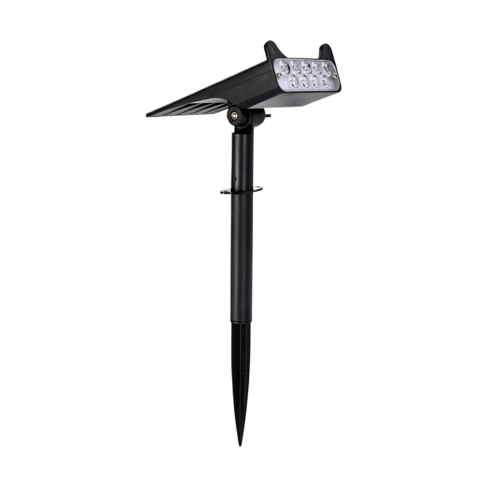

Solar Powered Outdoor Landscape Spotlight with Adjustable Cat Ear Design for Garden Yard Pathway Lighting Waterproof Durable one size чёрный