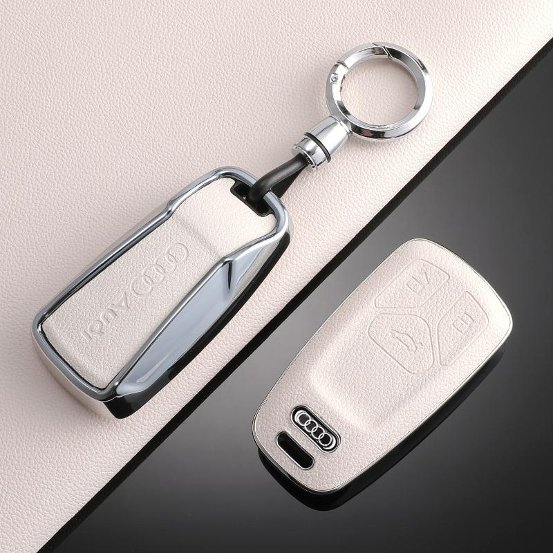 For Audi 8YFashion TPU Car Key Case Remote Control Key Full Cover Holder for Audi A4 B9 Q5 Q7 TT TTS 8S 2016 2017 Keychain Accessories