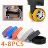 Protecteur de roues de bagages en Silicone, 4/8 pièces, roulettes, chaussures, bagages de voyage, valise, réduire le bruit, couverture de roues, accessoires