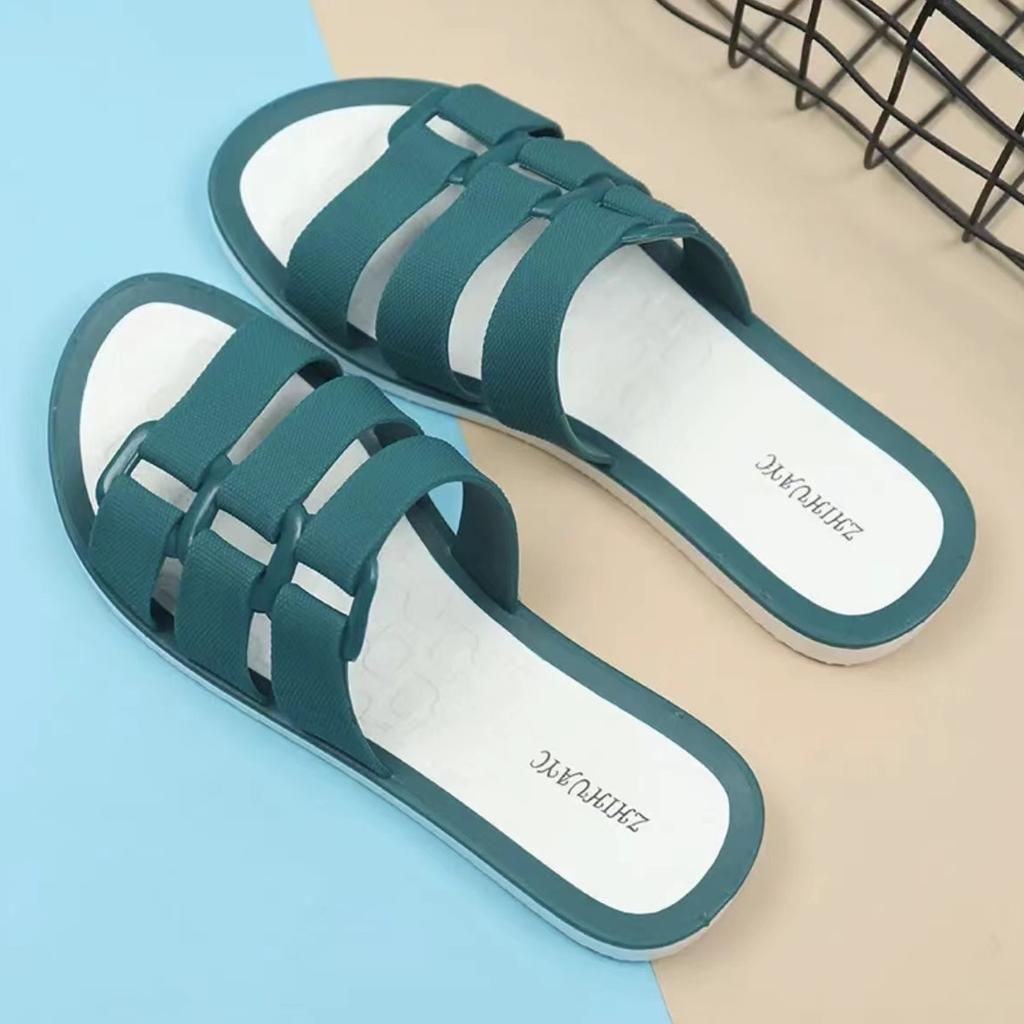 Flache Sandalen Vielseitige Plastik-Geleeschuhe Rutschfest Regenschuhe Wasserdicht Damen Sommer Strandschuhe Fee