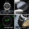 OPK Brand Waterproof Luminous Men's Automatic Quartz Watch Student Korean Version Digital Large Dial