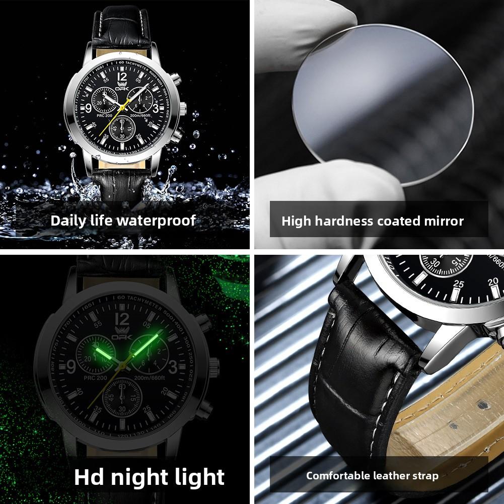 OPK Brand Waterproof Luminous Men's Automatic Quartz Watch Student Korean Version Digital Large Dial
