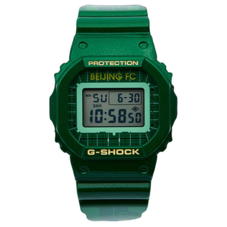 

CASIO Beijing Guoan G SHOCK Quartz Movement Resin Strap Watch Unisex Gray Dial DW-5600XGUOAN25-3PFC Gray Dial