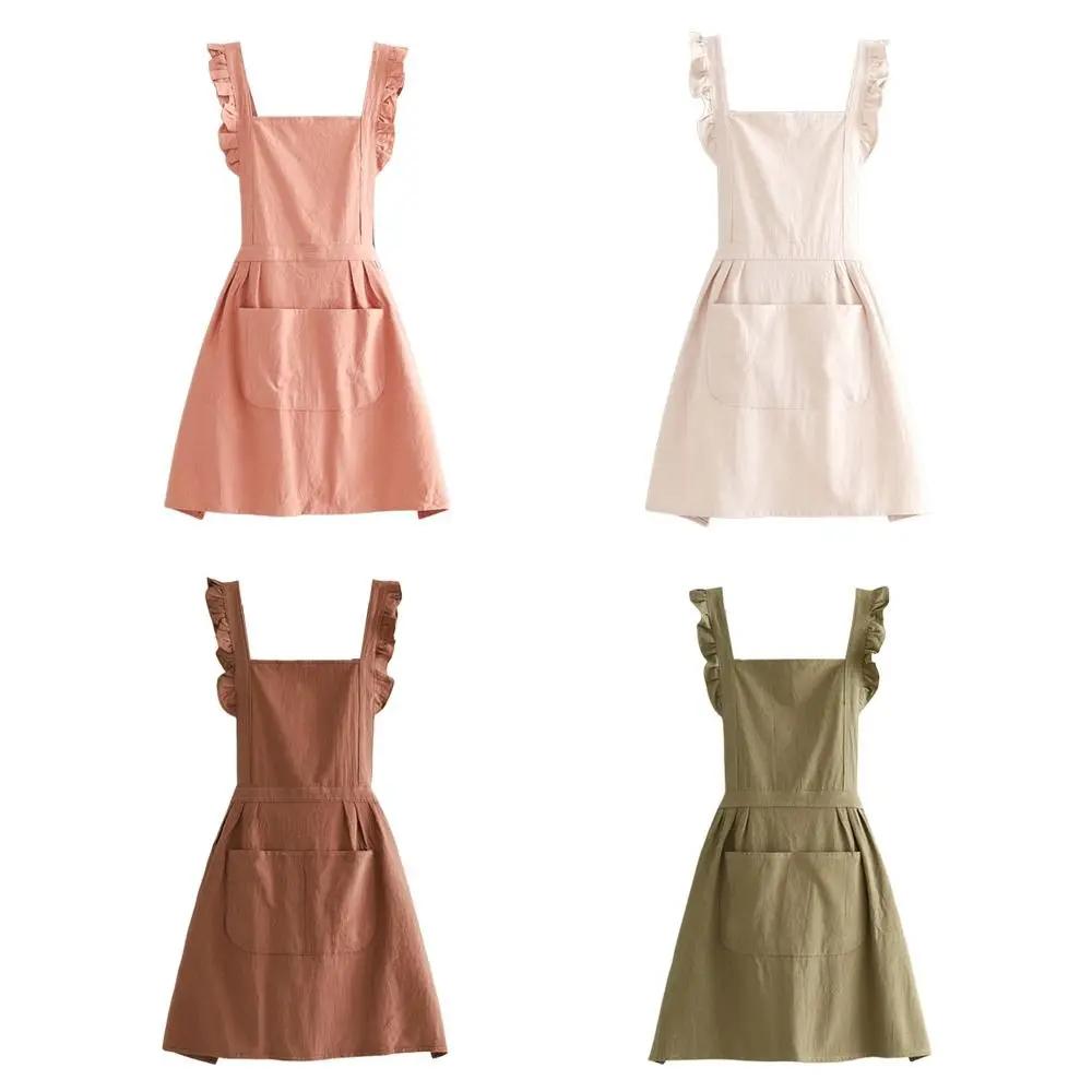 Durable Antifouling Kitchen Apron Wear-resistant Breathable Cooking Aprons Waterproof Oilproof Barista Apron Household