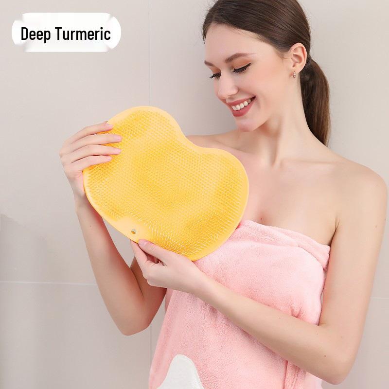Non-Slip Foot Massage & Wash Mat with Suction Cup for Home Bathroom