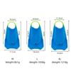 Blue M Swim Training Fins Comfortable Silicone Lap Swimming Short Blade Floating Flippers With Mesh Bag for Adults Snorkeling