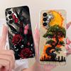 Clear For Samsung A26 SM-A266E SM-A266B Case For Samsung Galaxy A26 Cover Luxury Fashion Flowers Cute Kawaii Painted