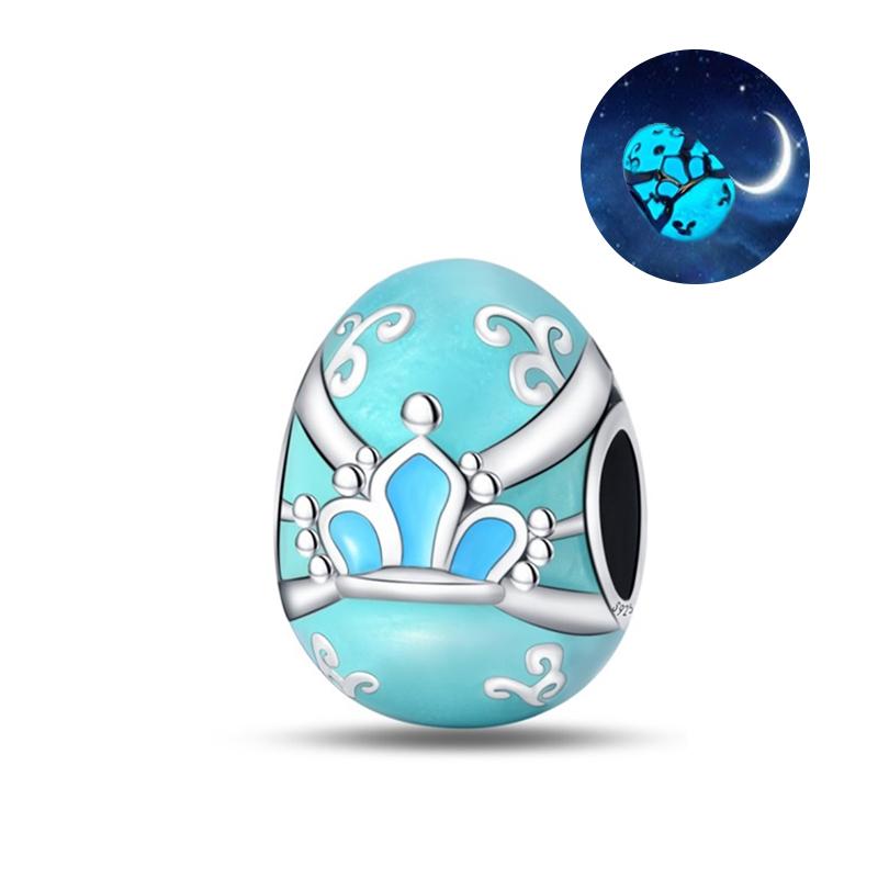 Copper Pink Perfume Colorful Rubik Peacock Dragon Egg Charms Bead For 3Mm Original Bracelet Diy Making Jewelry