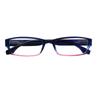 TUREZING Simple Rectangular Women's Metal Hinged Prescription Glasses Durable Lightweight Office Eyewear