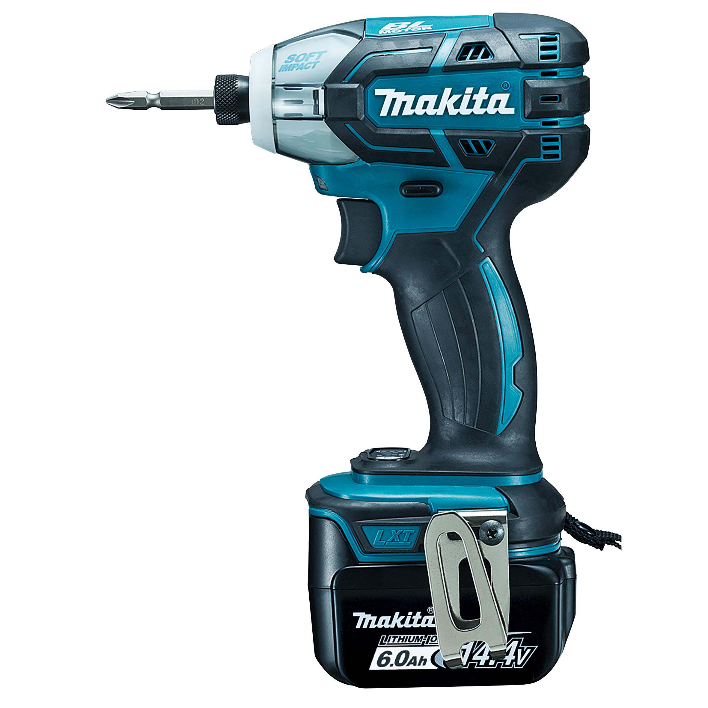 

Makita Soft Impact Driver TS131 Blue Torque 40Nm 2 x 6Ah Batteries Charger Included TS131DRGX (14.4V) & синій
