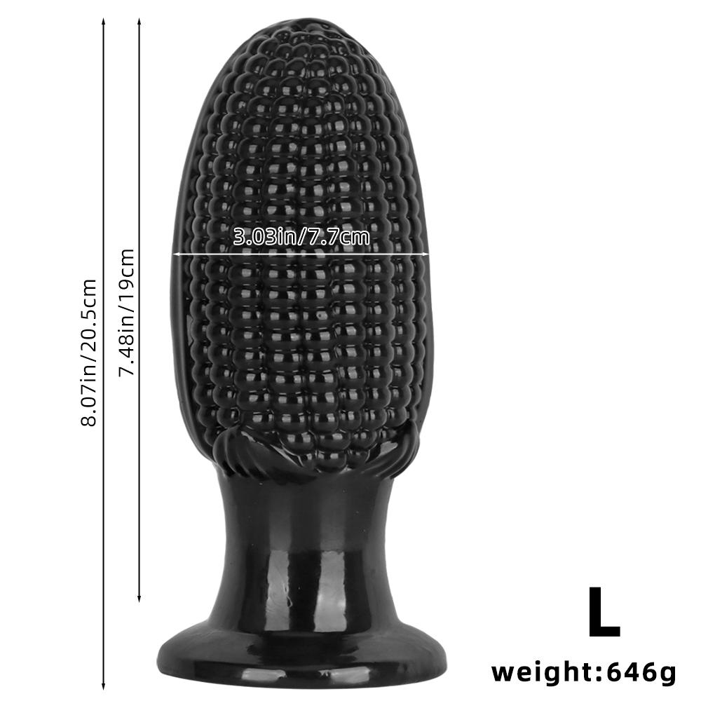 Black PVC Large Butt Plug Dildo Fisting Masturbator Sex Toy 18+ Big Dick Simulation Penis