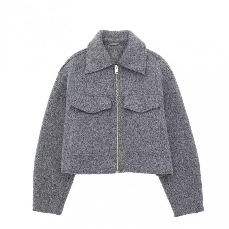 Spring and Autumn European and American Women s Clothing Street Fashion Soft Tweed Short Jacket XS