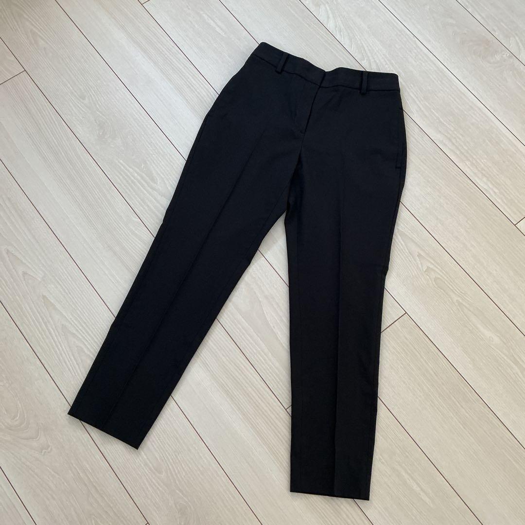 Plaste linen blend stick pants