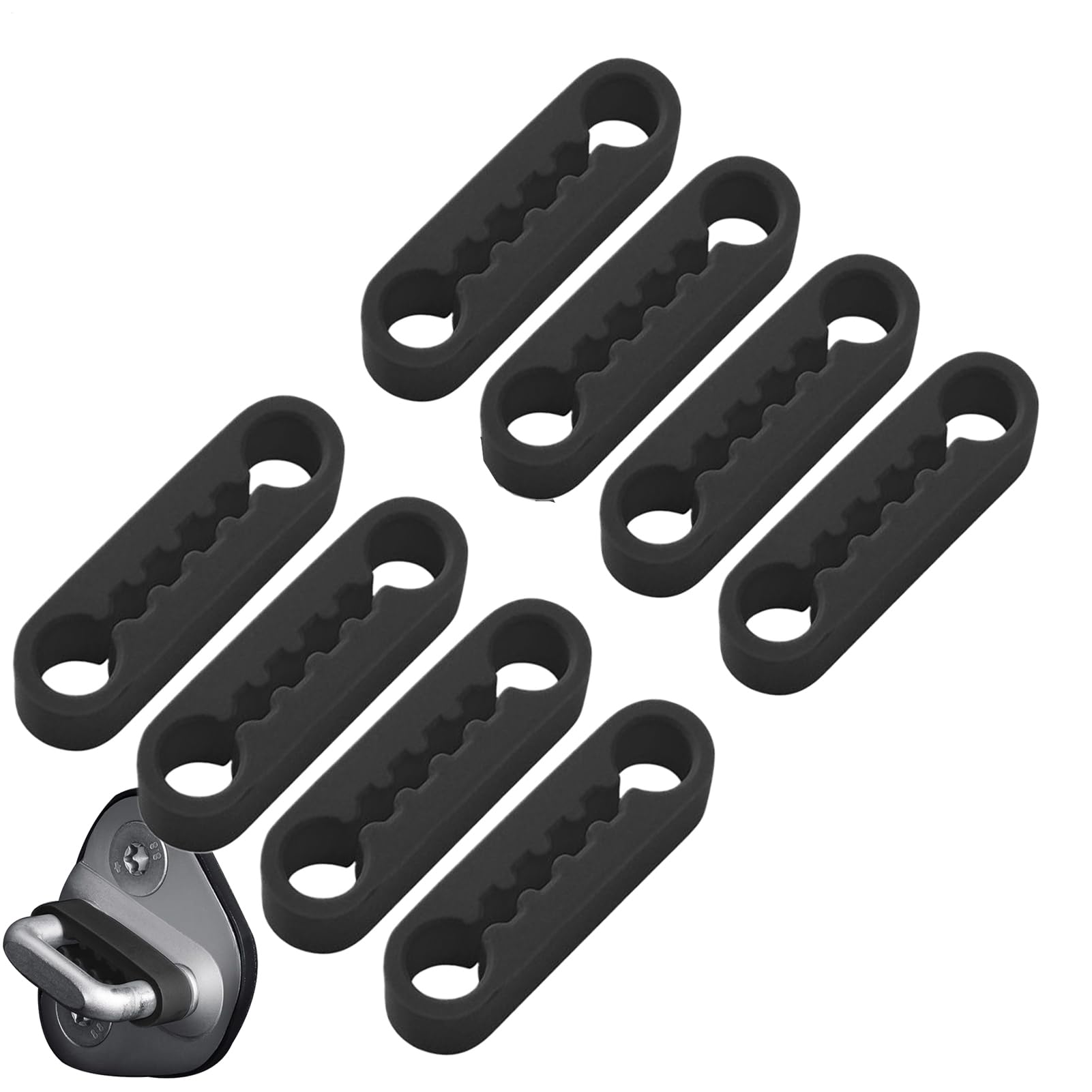 8pcs Car Door Soundproof Damper - Car Door Lock Soundproof See description чёрный