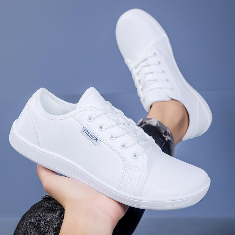 SNORW Minimalist Shoes Unisex Wide Toe Barefoot Zero Drop Shoes Casual Leather Fashion Sneakers  Tenis Masculino