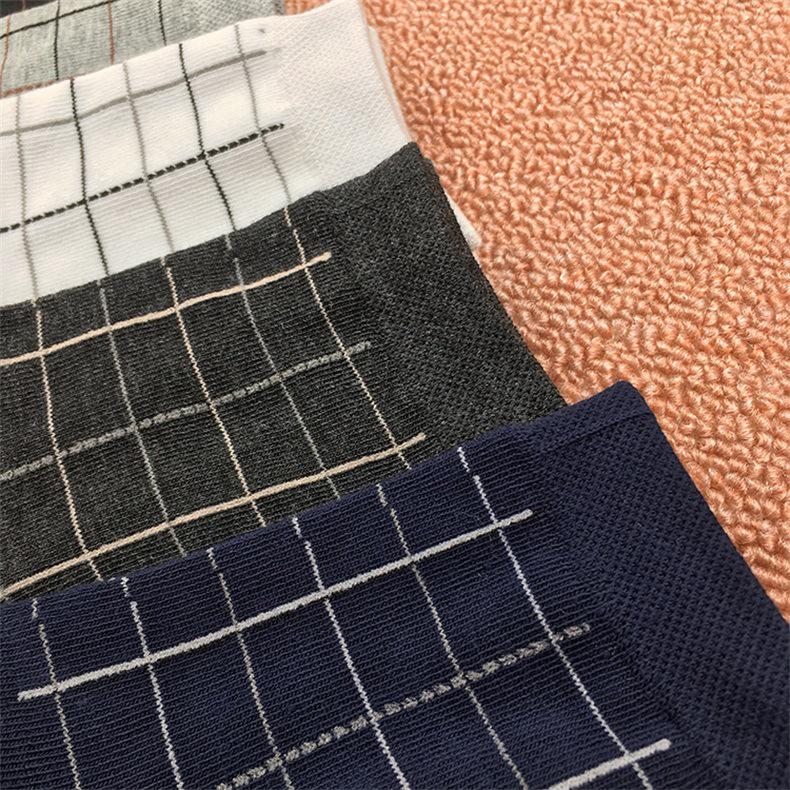 Men's Autumn/Winter Business Mid-Calf Socks - 5 Pairs, Polyester Cotton, Solid Colors, Casual Style