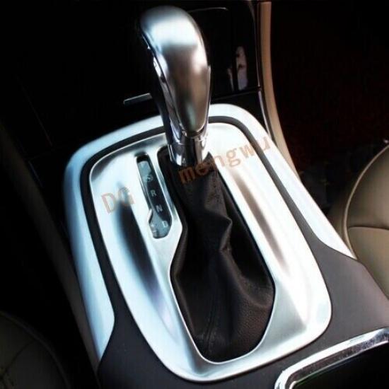 For Buick Regal Gear Shift Silver Steel Cover Trim 1PC 2009-2016 Central Console