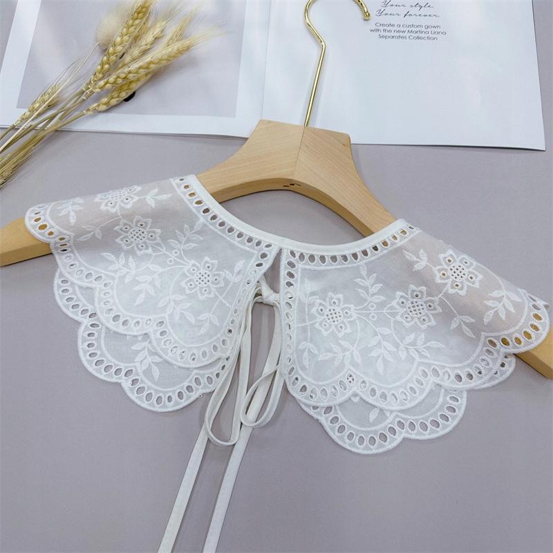 BLACK COLLAR made of tulle, elegant, tied, fashionable accessory for clothes
