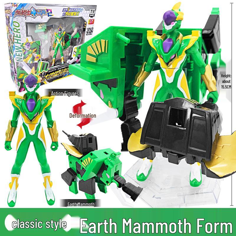 Dragon Warrior Star Source Transforming Robot Toy for Kids: King Kong Boy Star Transformation Device