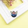 Fashionable Creative Enamel Angel Pin: Brings Good Luck To Families At Night