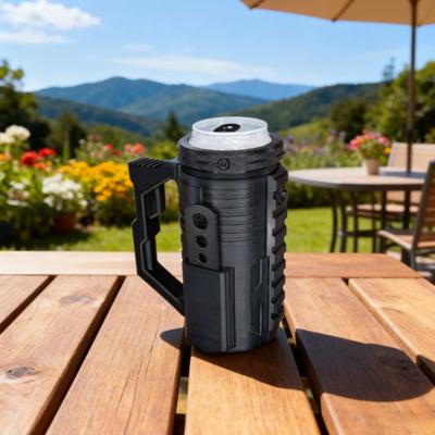 1/2Pcs Assault-Style Tactical Insulation Sleeve Holder with Bottle Opener Beer Portable Party Beverage Bottle 12oz