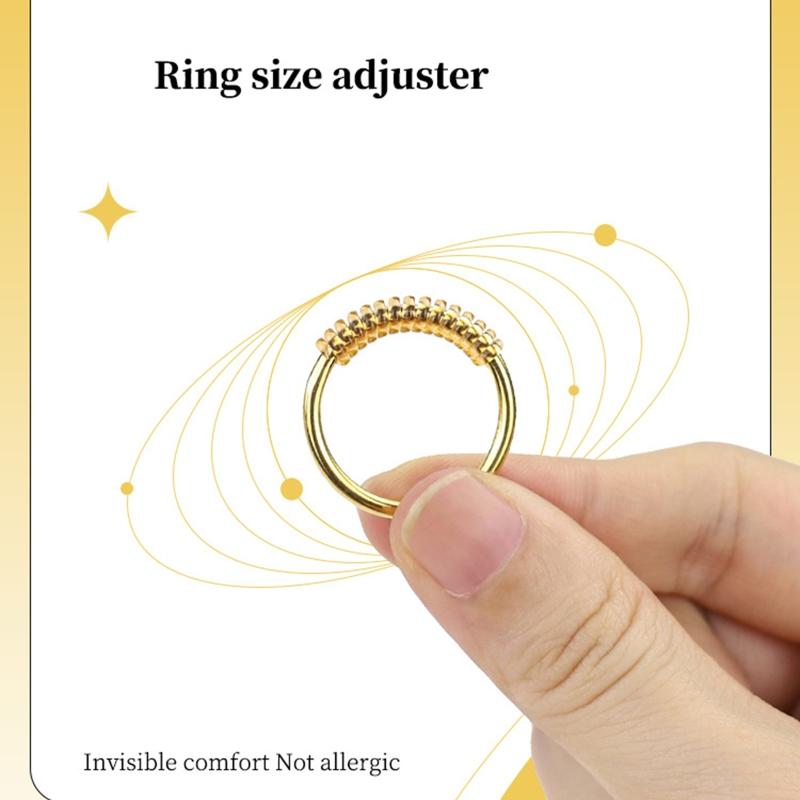 4x 3/5mm Ringgrößenversteller für lockere Ringe Ringverkleinerer zum Verkleinern von Ringen Schutz Resizer für Ideal für Schmuckwerkzeug