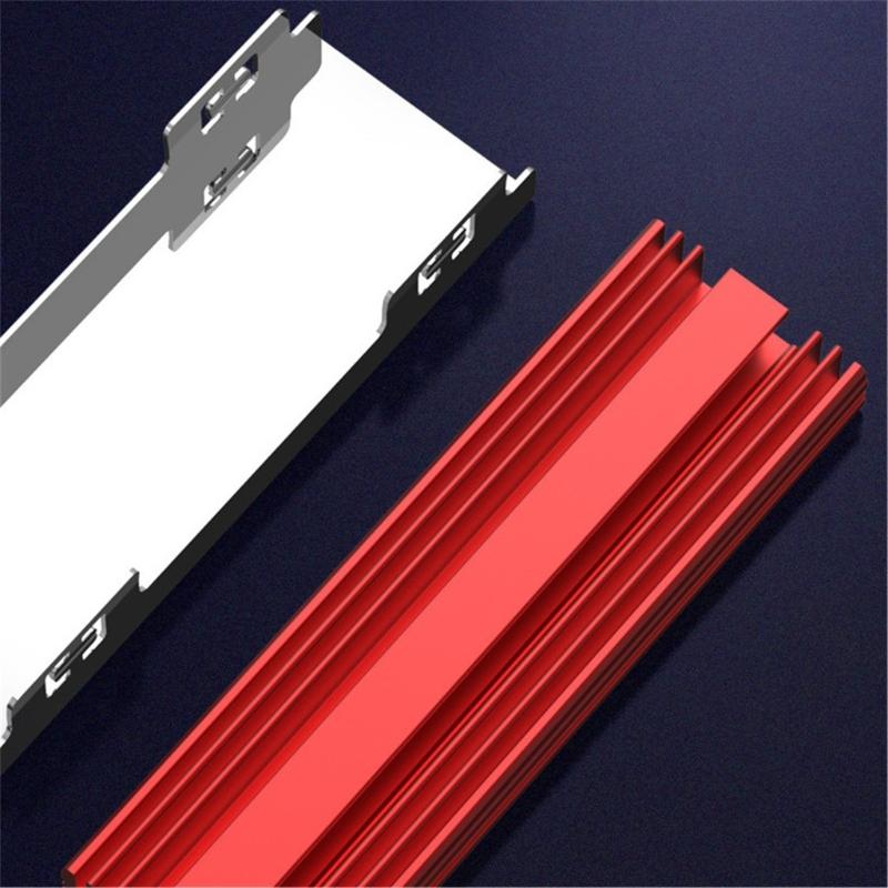 M.2 SSD Coolers Aluminum Hard Disk Heat Dissipation Radiator M.2 NVME 2280 Solid States Drive Thermal Pad Coolers