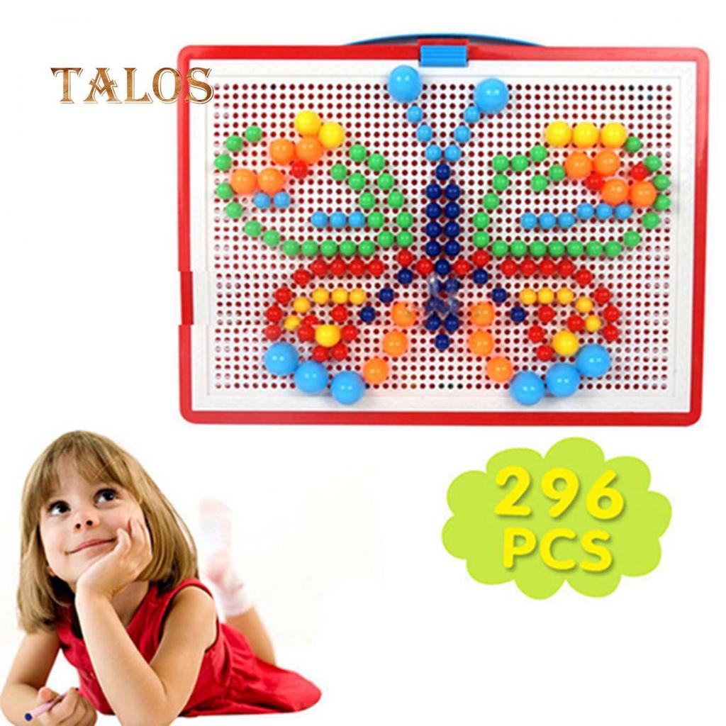 Children Puzzle Peg Board With 296 Pegs For Kids Early Educational Toys DIY Gift For Kids