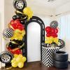 3.28ftx6.56ft Race Car Theme Party Racing Track ArchBackdrop Cover Arches Stand Stretchy Fabric Covers for party  decorations