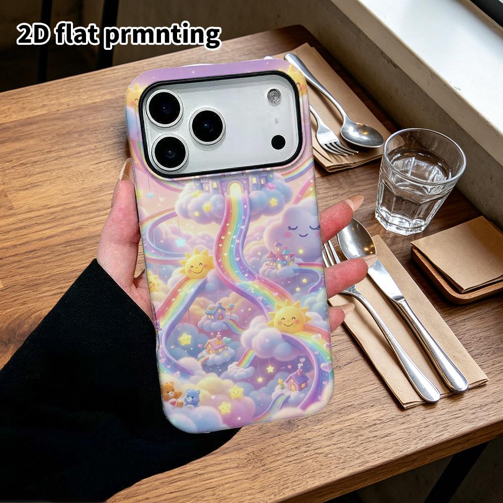 Phone Case: 2D Flat Design Suitable for iPhone 18, 17, 16, 15, 14, 13 Pro Film Protective Case, Couple Style, Castle Theme, Christmas and Halloween Gi
