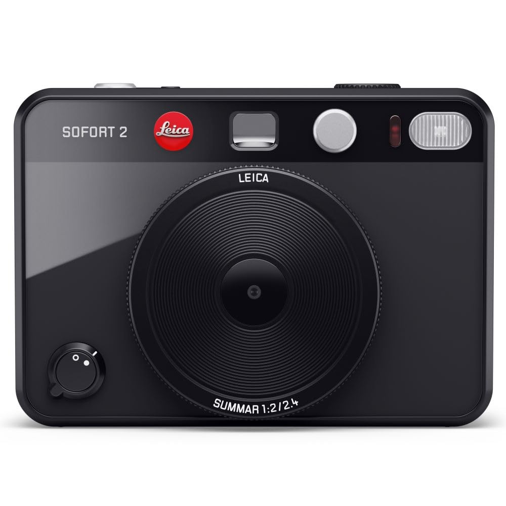 

Leica Sofort 2 Digital Instant Photo Camera with LCD 2 Shutter 10 Lens and Leica FOTOS App Compatible & Display, Releases, Effects, (Black) чорний