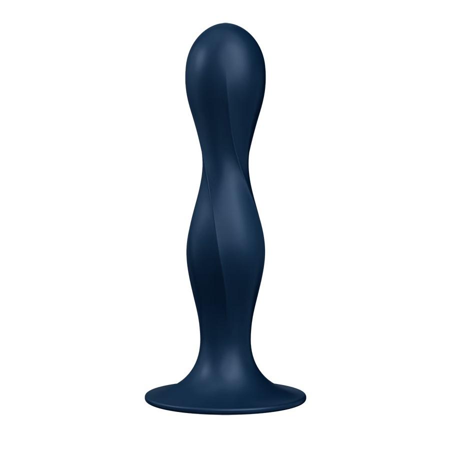 Satisfyer Double Ball-R Geisha Dildo, Dark Blue