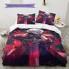 Devil May Cry Pattern Bedding,Quilt Set Quilt Cover Pillowcase Home Birthday Gift (1 * Duvet Cover + 2 * Pillowcase, Without Core)