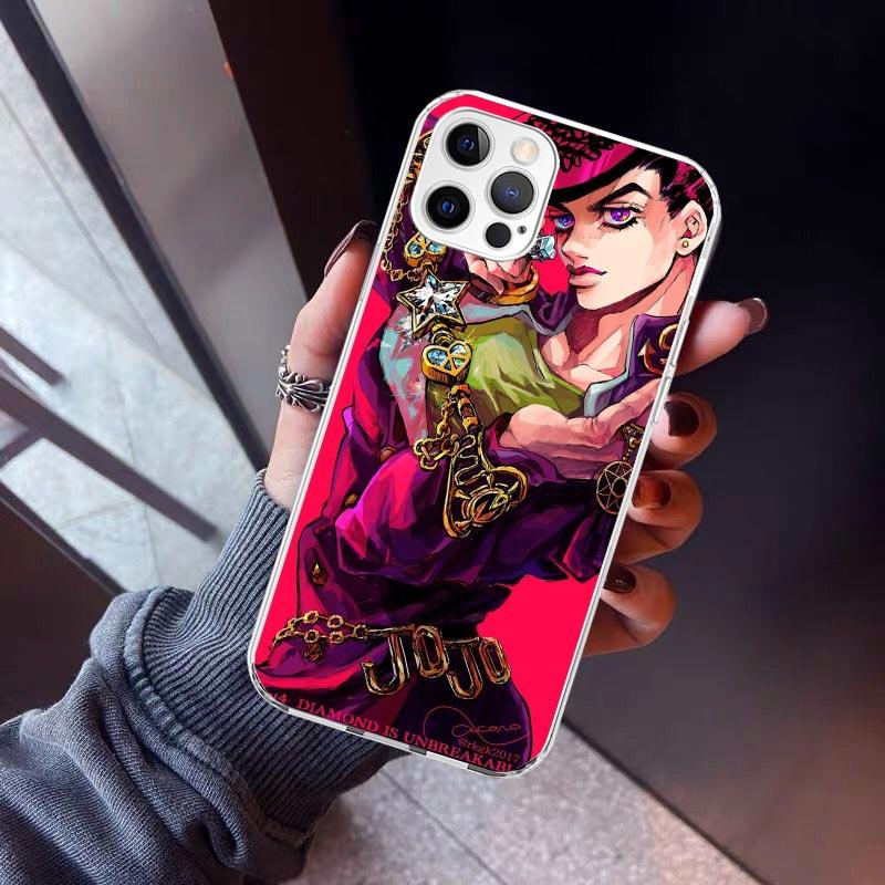 JoJo Adventure Higashikata Josuke Phone Case For iPhone 17 Air 16 15 Pro Max 14 Plus 13 Mini 12 11 Cover 7 8 SE Silicone Shell P
