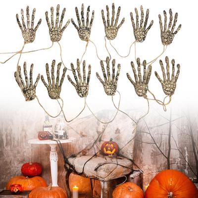 Halloween Hängende Dekoration Ornament Skelett Hand Knochen Horror Deko Party Spukhaus