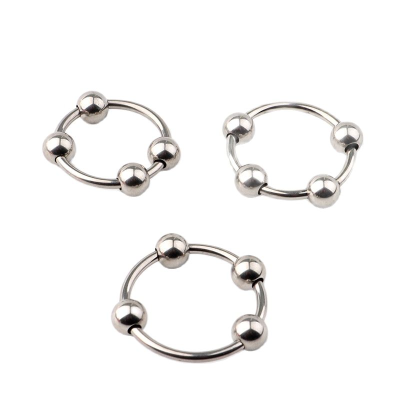 Male Metal Penis Sleeve Cock Rings Foreskin Circumcision Penis Ring Adult Sex Toys Delay Ejaculation Erotic Sex Products for Men