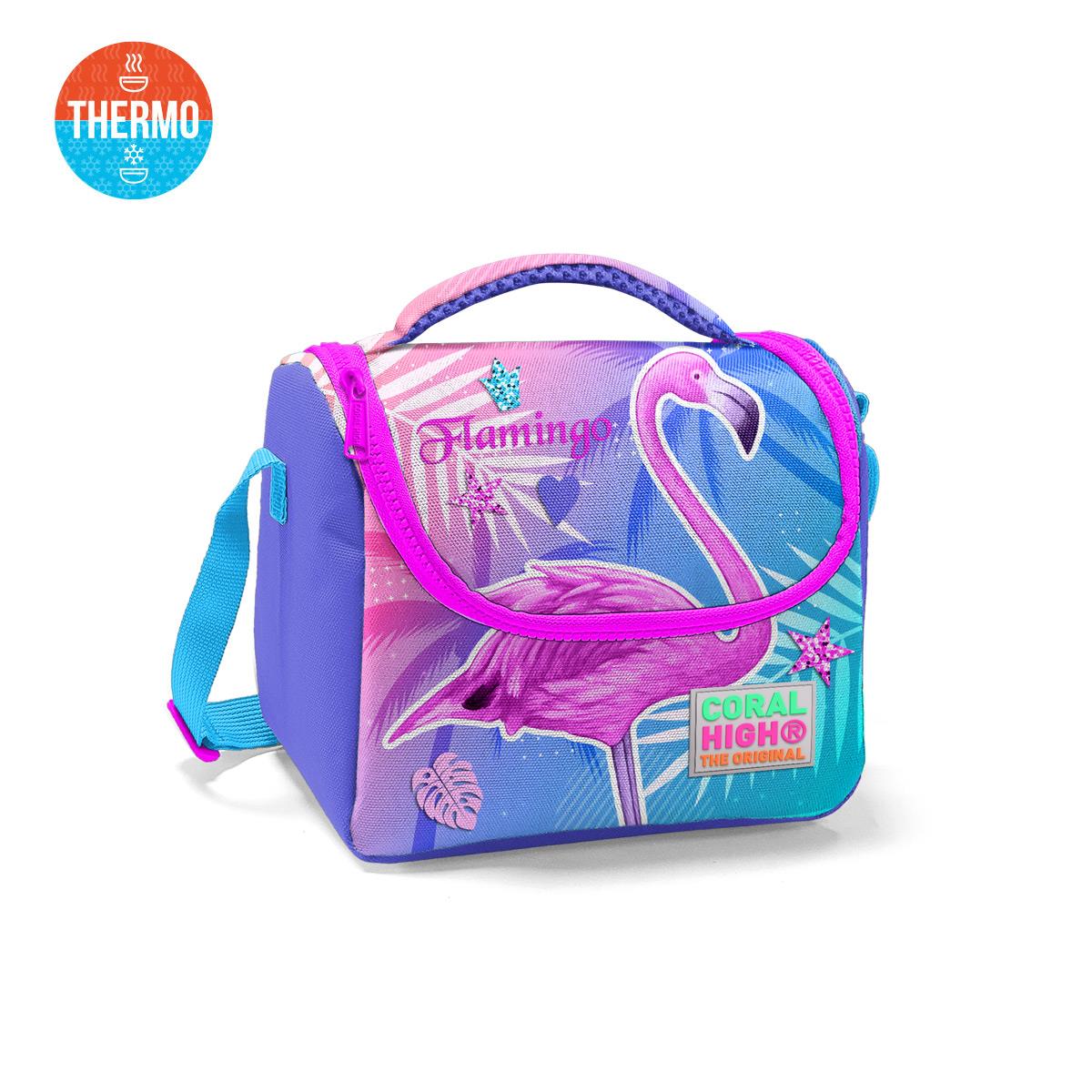 

Термобокс Coral High Kids Lavender Pink Flamingo Patterned Thermo Lunchbox 11705